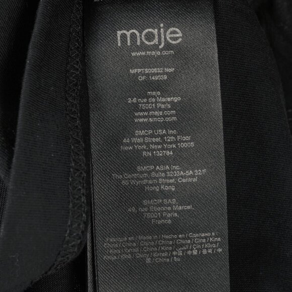 Maje Noir Jersey T-shirt with Diamanté - Picture 10 of 13